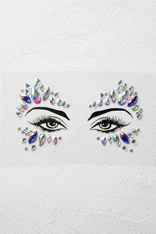Electric Nights Face Jewels Multi B