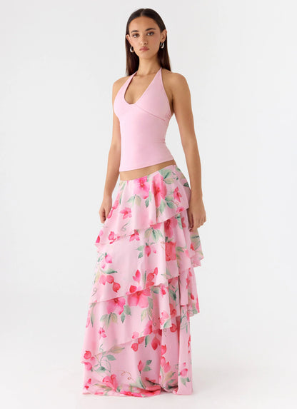 Melody Remedy Tiered Maxi Skirt - Petal Soleil