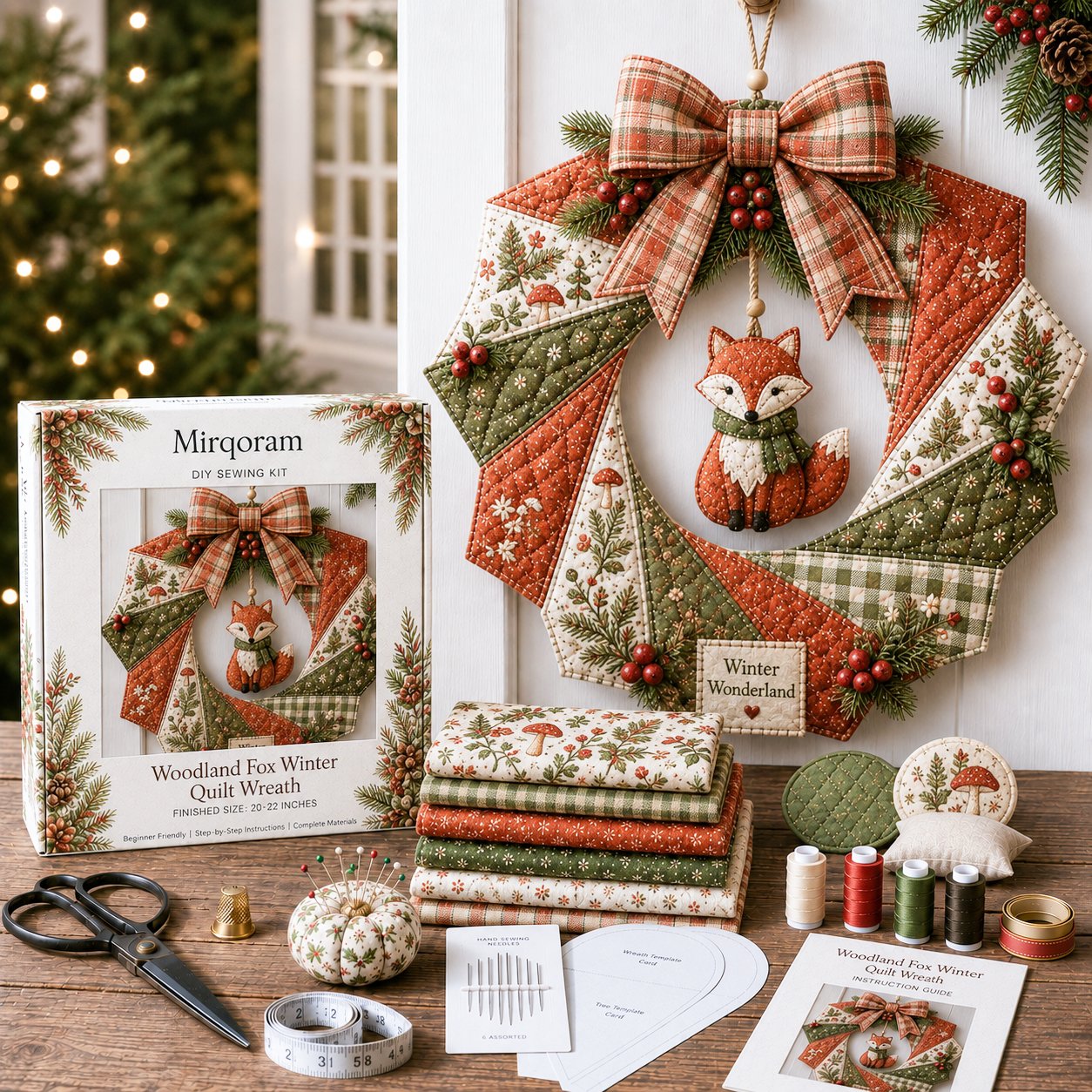 🎄Christmas Fabric Wreath DIY Kit – A Keepsake You’ll Hang with Pride Year After Year💫