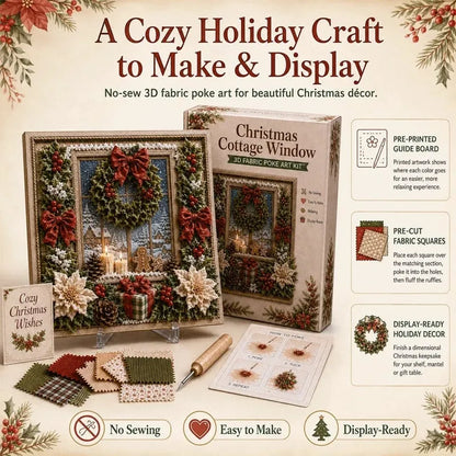 🎁3D Christmas Fabric Poke Art Kit🎄