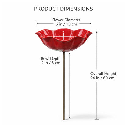 🐦Handcrafted Outdoor Metal Flower Garden Stakes
