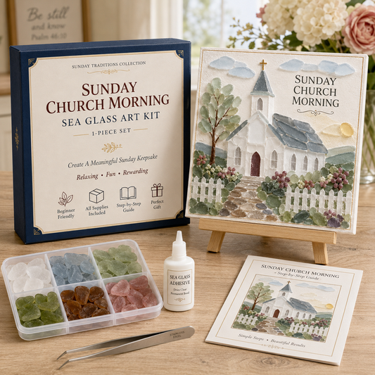 ⛪ Sunday Traditions Sea Glass Art Kit