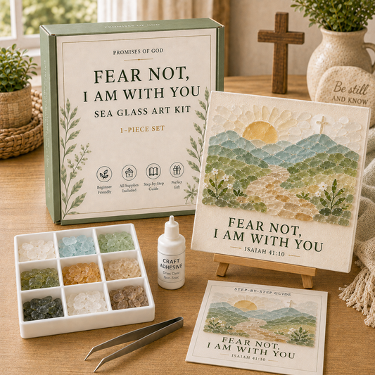 🌿 Promises of God Sea Glass Art Kit