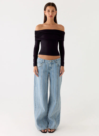 Better Now Long Sleeve Top - Black