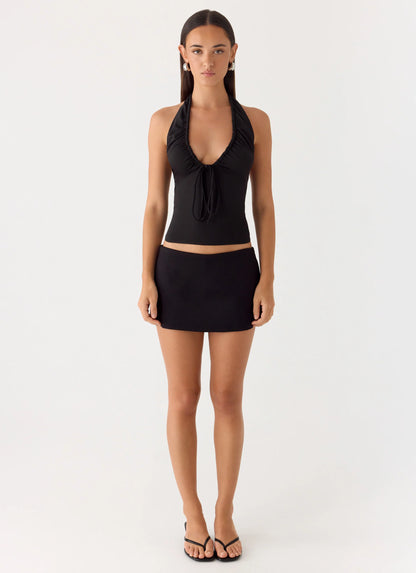 Ask You Twice Top - Black