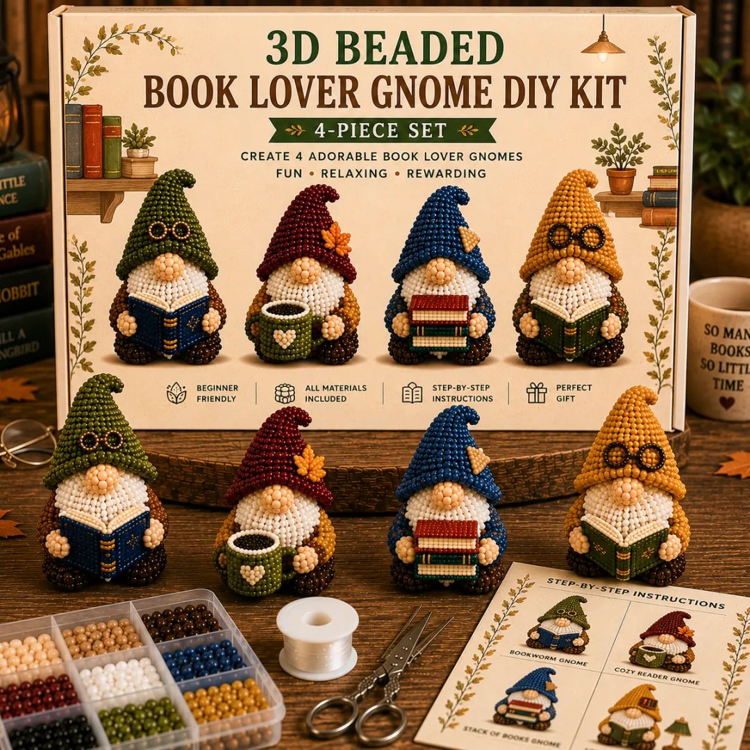 🇺🇸 3D Beaded Patriotic Gnome DIY Kit ✨ Celebrate Freedom With Handmade American Spirit ❤️🤍💙