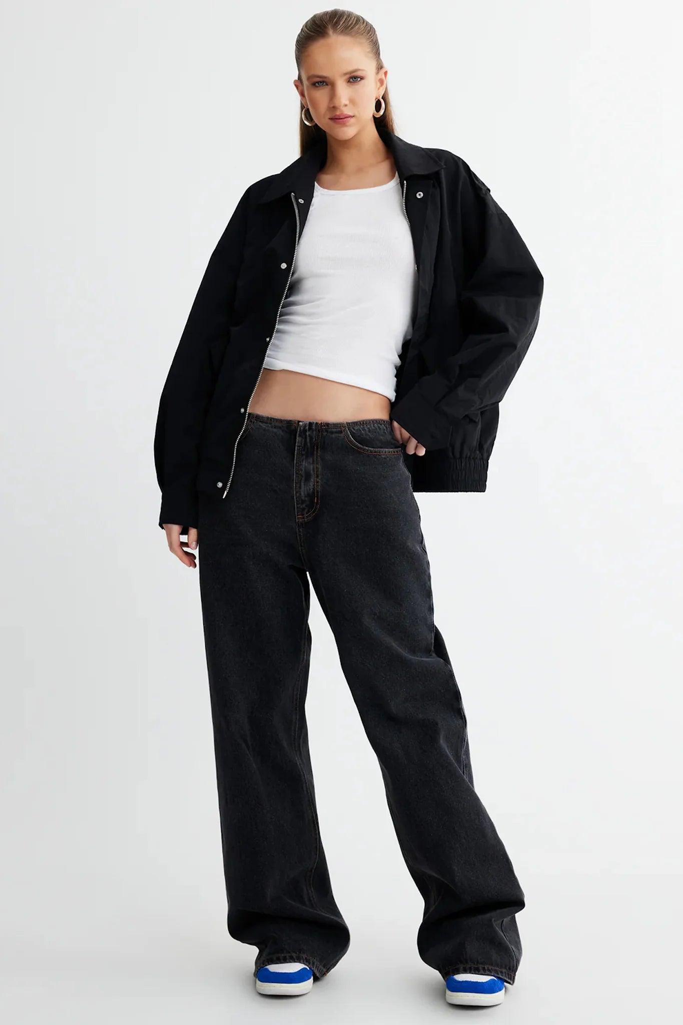 LIONESS Kenny Bomber Jacket Onyx