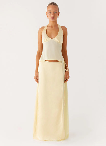 Pollie Halter Top - Yellow