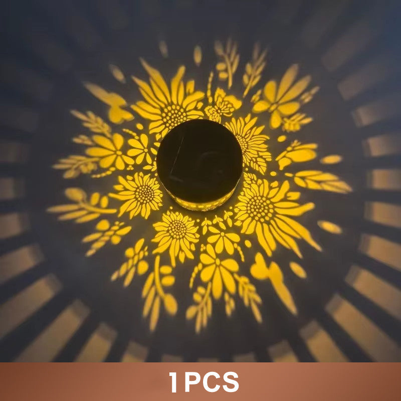 🔥Solar Mandala Light – Stunning Pattern Projection, IP65 Waterproof Auto On/Off 🌿