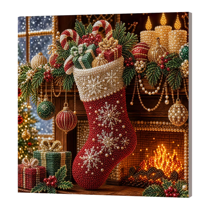 🎄Beginner-Friendly & Calming-💎DIY Holiday Pearl Painting Kit With Frame