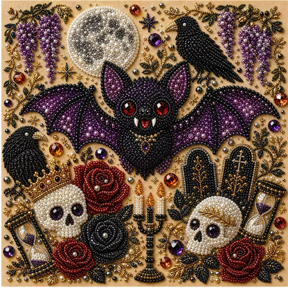 💥 Limited Time 49% OFF – 👻✨ Halloween Pearl Art DIY Kit – Create Spooky-Cute Magic