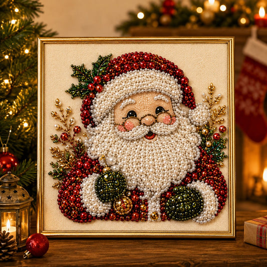 🧘Relaxing & Beginner-Friendly🎨💎DIY Christmas Pearl Diamond Painting Art Kit