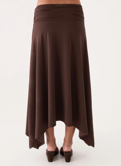 Automatic Midi Skirt - Rose Taupe
