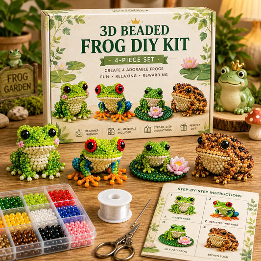 Beginner-Friendly 3D Beaded Animal Kit – Relaxing Handmade Craft Gift