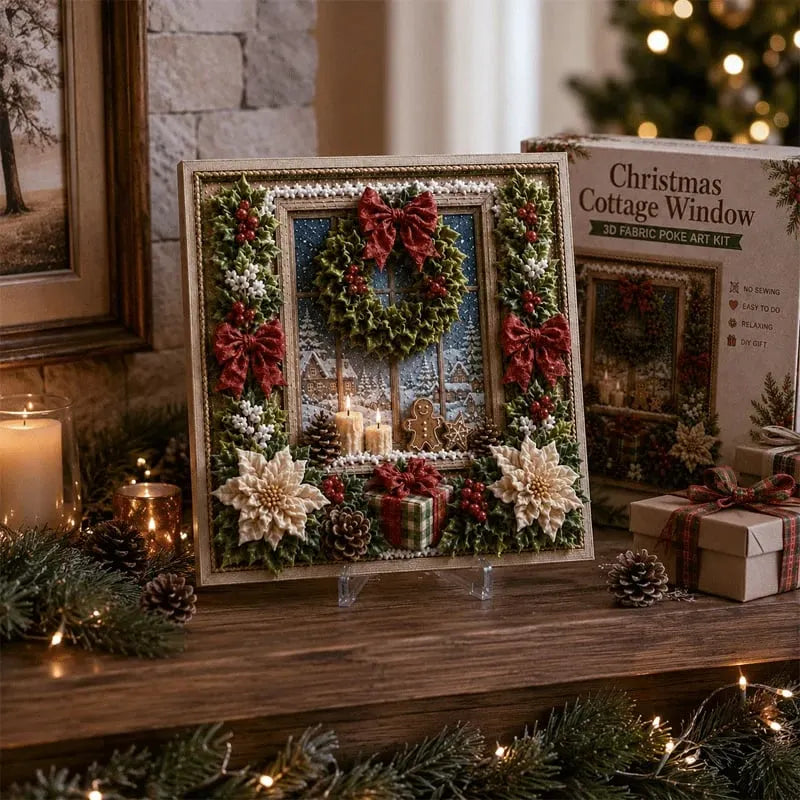 🎁3D Christmas Fabric Poke Art Kit🎄