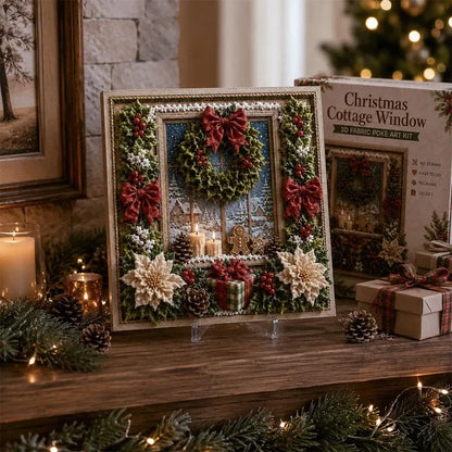 🎁3D Christmas Fabric Poke Art Kit🎄