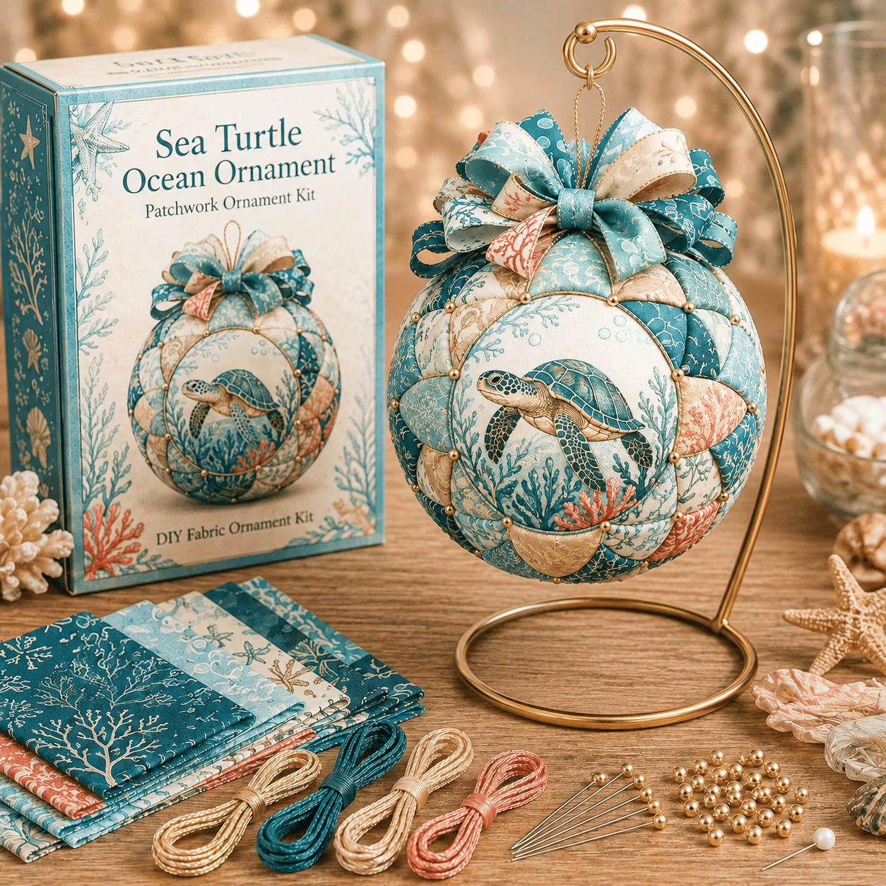 🌊Ocean Treasures Patchwork Ornament DIY Kit