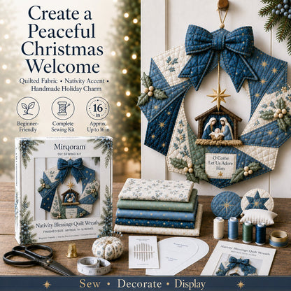 🎄Christmas Fabric Wreath DIY Kit – A Keepsake You’ll Hang with Pride Year After Year💫
