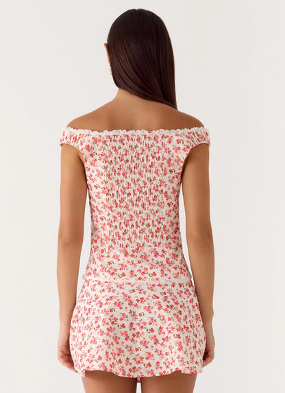 Anja Mini Skirt - Porcelain Rose
