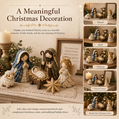 ✨DIY Patchwork Nativity Scene Sewing Kit