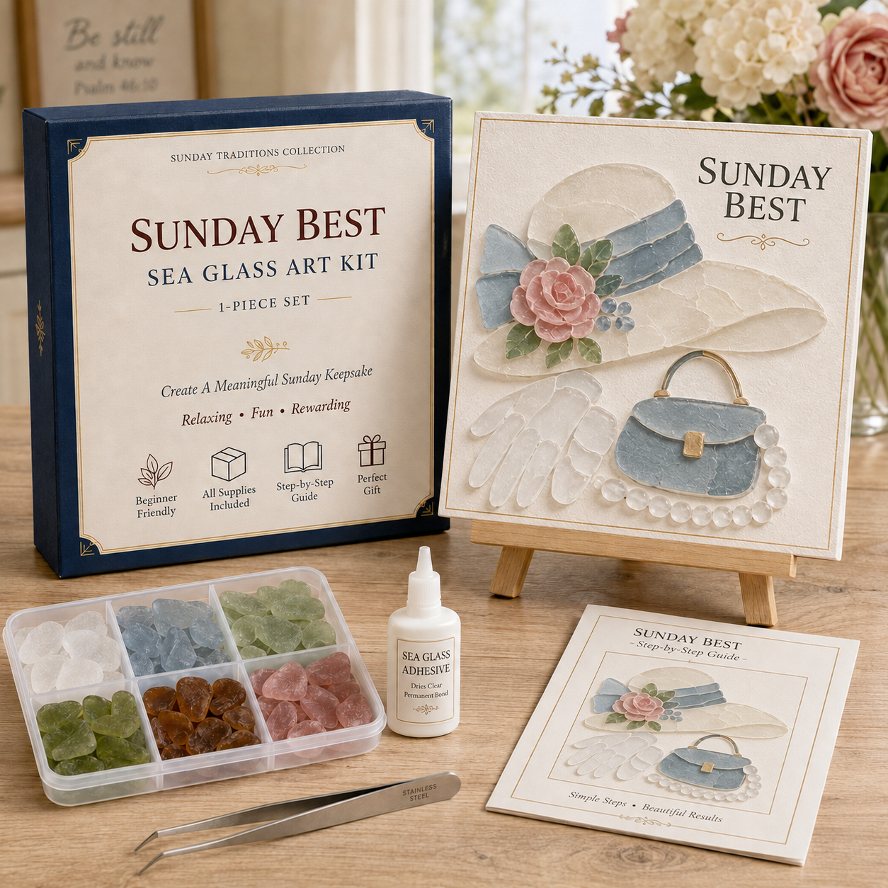 ⛪ Sunday Traditions Sea Glass Art Kit