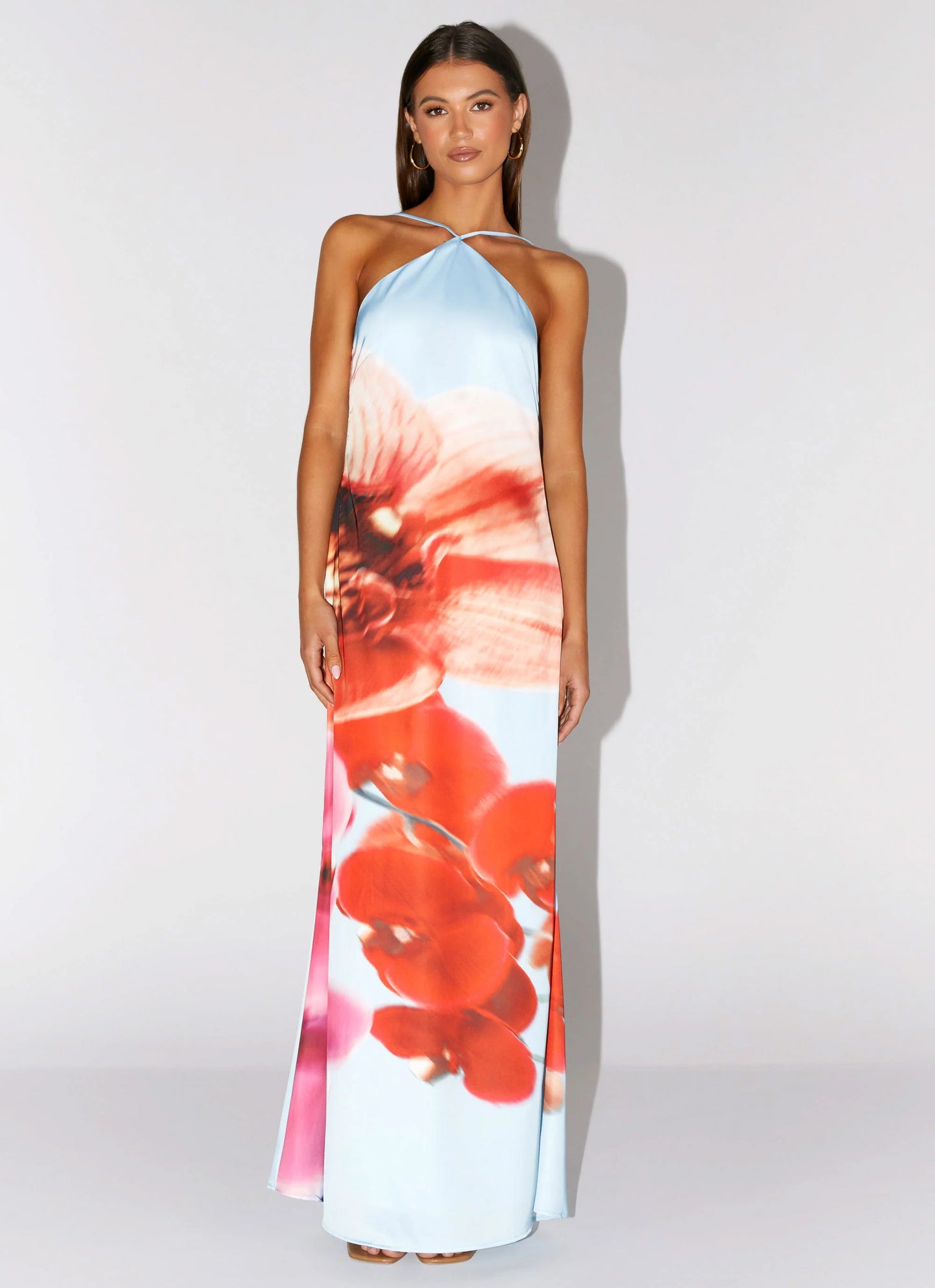 Chloe Maxi Dress - Turquoise Bloom