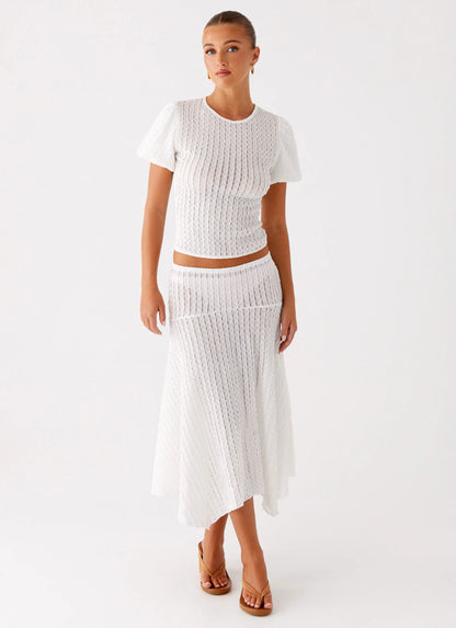 Katta Midi Skirt - Ivory