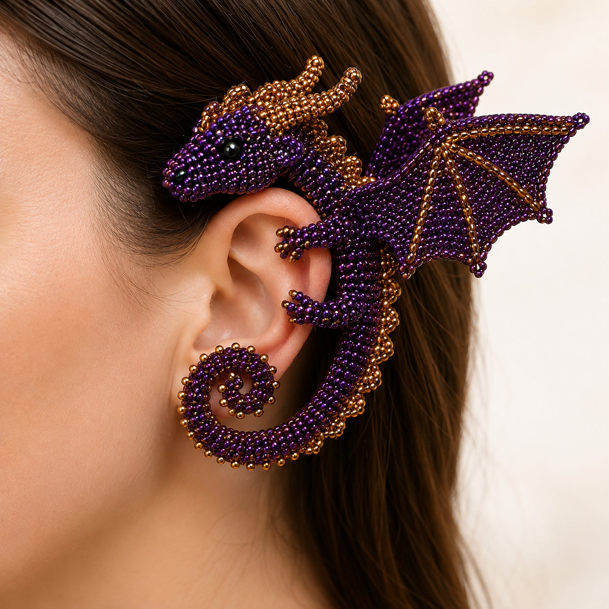 DIY Beaded Dragon Ear Cuff Kit
