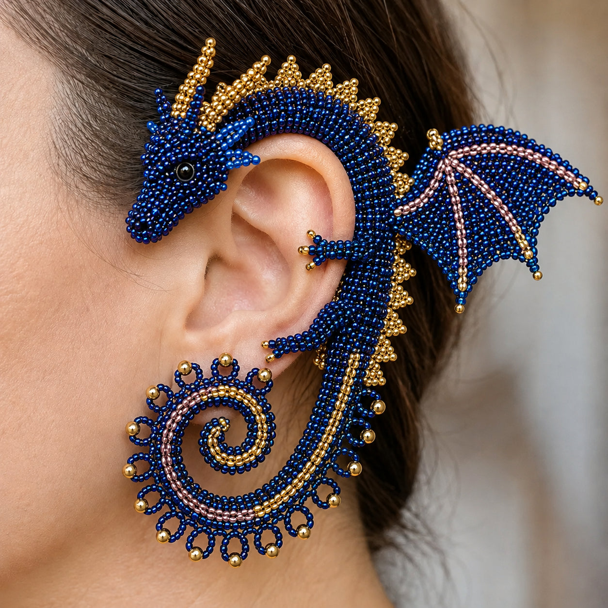 DIY Beaded Dragon Ear Cuff Kit
