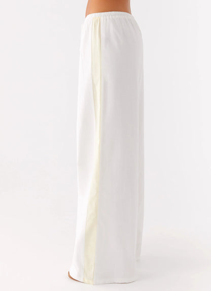 Oska Drawstring Pants - White