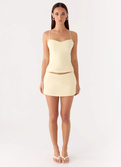 Leray Top - Lemon Yellow