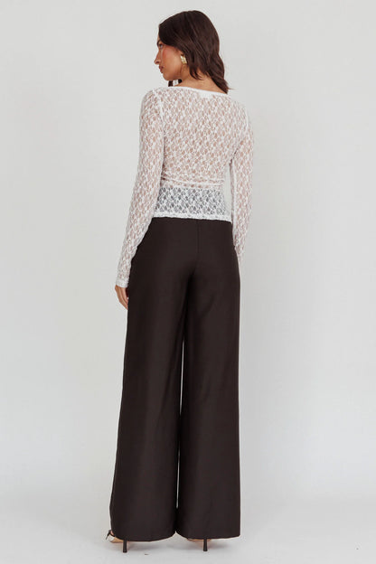 Nights Dream Wide Leg Pants Black