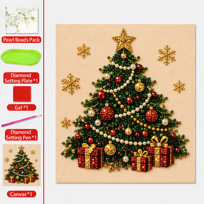 🧘Relaxing & Beginner-Friendly🎨💎DIY Christmas Pearl Diamond Painting Art Kit
