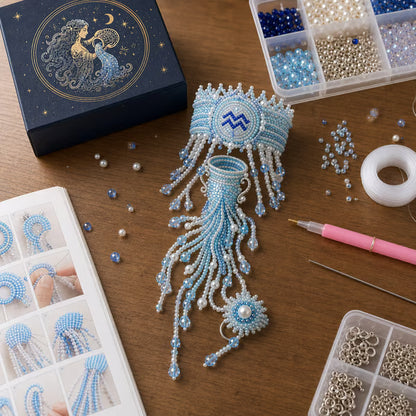 🔥 49% OFF – Zodiac DIY Beaded Hand Bracelet Kit – Create Your Celestial Wearable Art