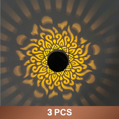 🔥Solar Mandala Light – Stunning Pattern Projection, IP65 Waterproof Auto On/Off 🌿