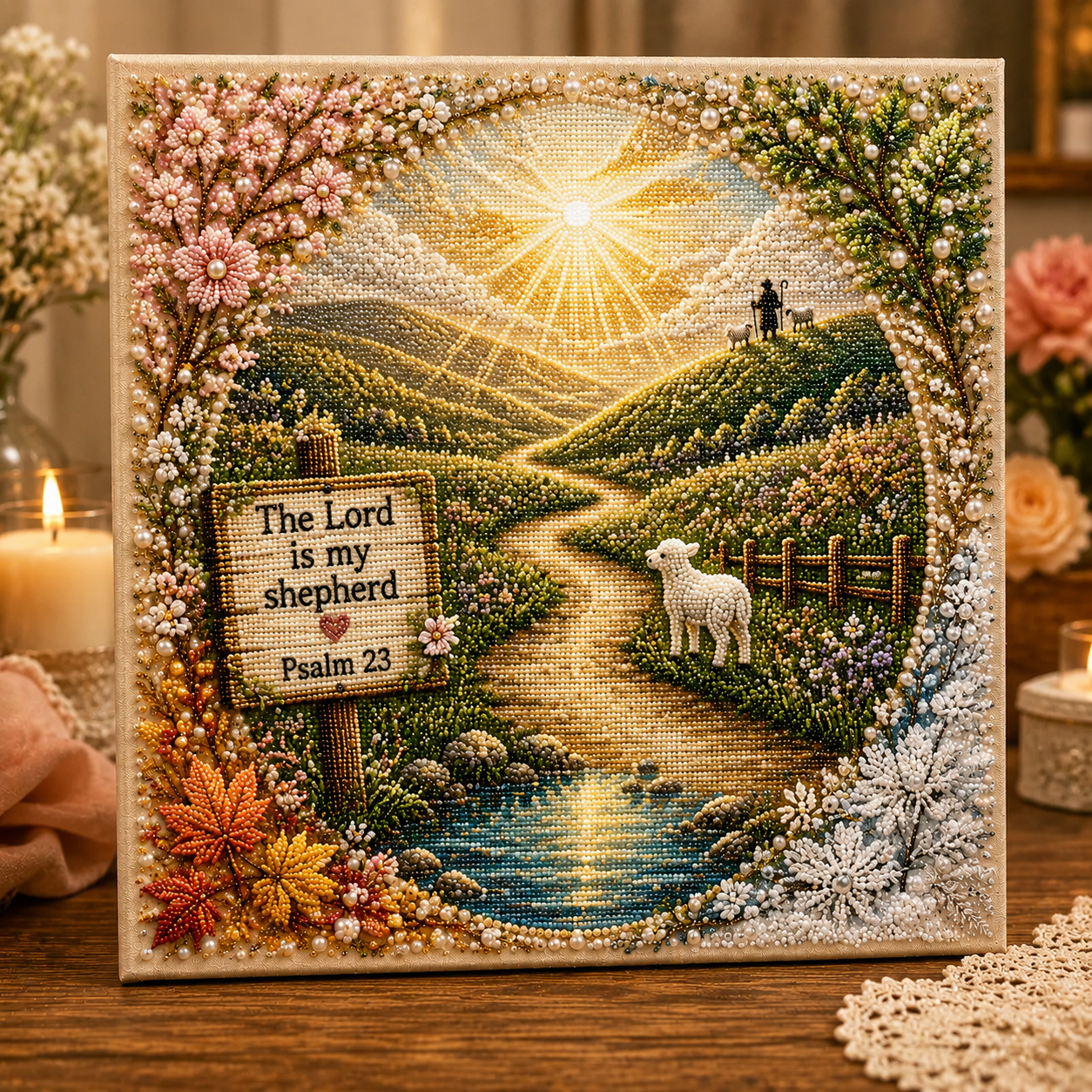 Garden of Faith Pearl Art Collection | Scripture Pearl Art DIY Kit