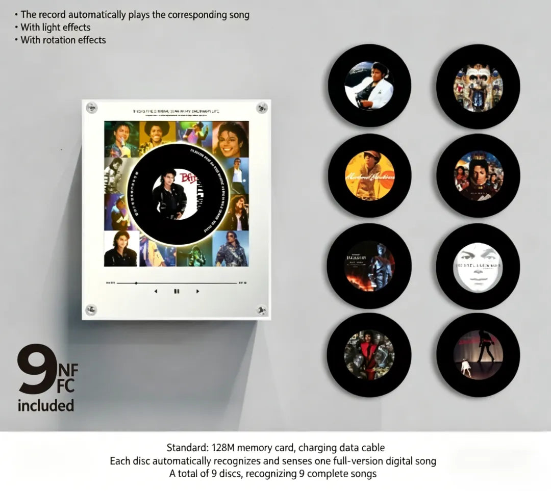 ⏳Last Chance to Save • Limited Inventory!🎵 Iconic Pop Star NFC Fridge Magnet Music Player | Retro Vinyl Style Decor