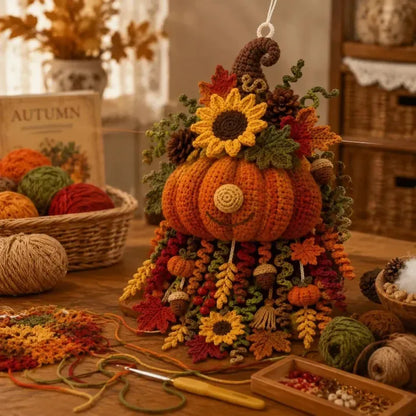 🧶DIY Seasonal 3D Crochet Door Hanger Kit Collection | Coordinated Yarn, Filling, Accessories & Step-by-Step Instructions Included 💕