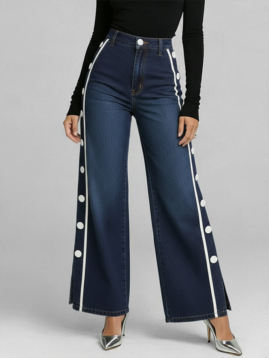 Stylish Casual Button-down Jeans