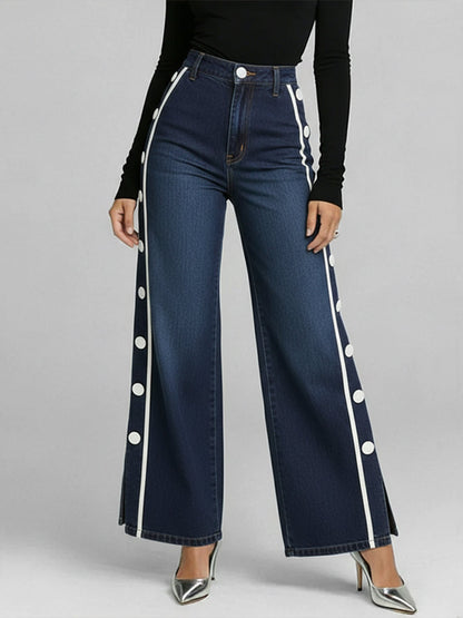 Stylish Casual Button-down Jeans