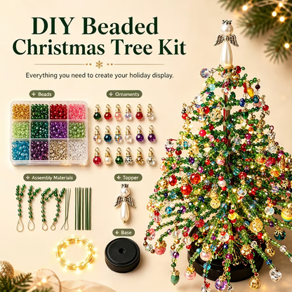 ✨Want unique holiday decor no one else has? Make your own Mini Beaded Christmas Tree🎄
