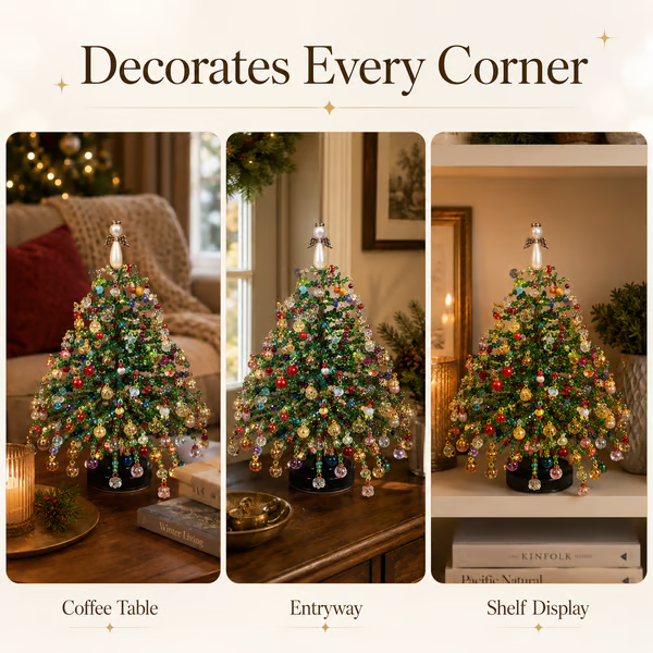 ✨Want unique holiday decor no one else has? Make your own Mini Beaded Christmas Tree🎄