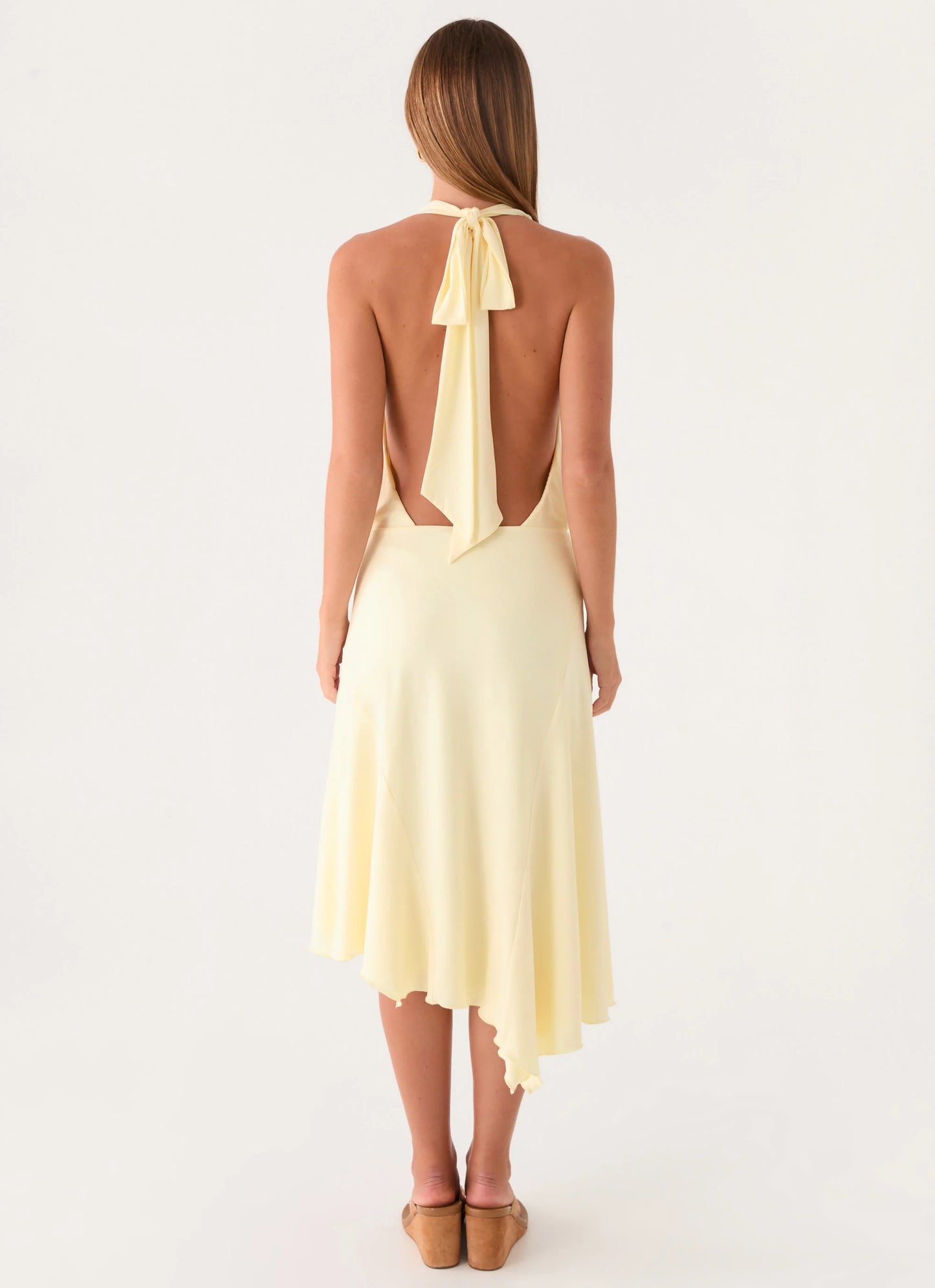 Ignite It Midi Dress - Lemon