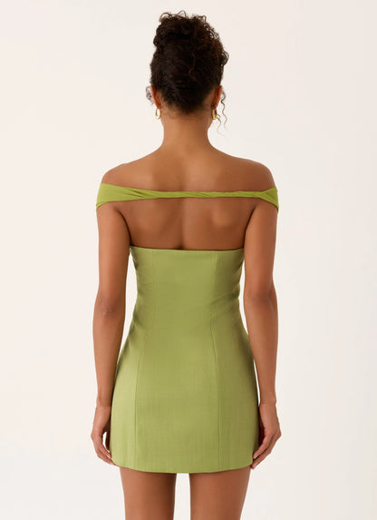 Caterina Mini Dress - Fern Green