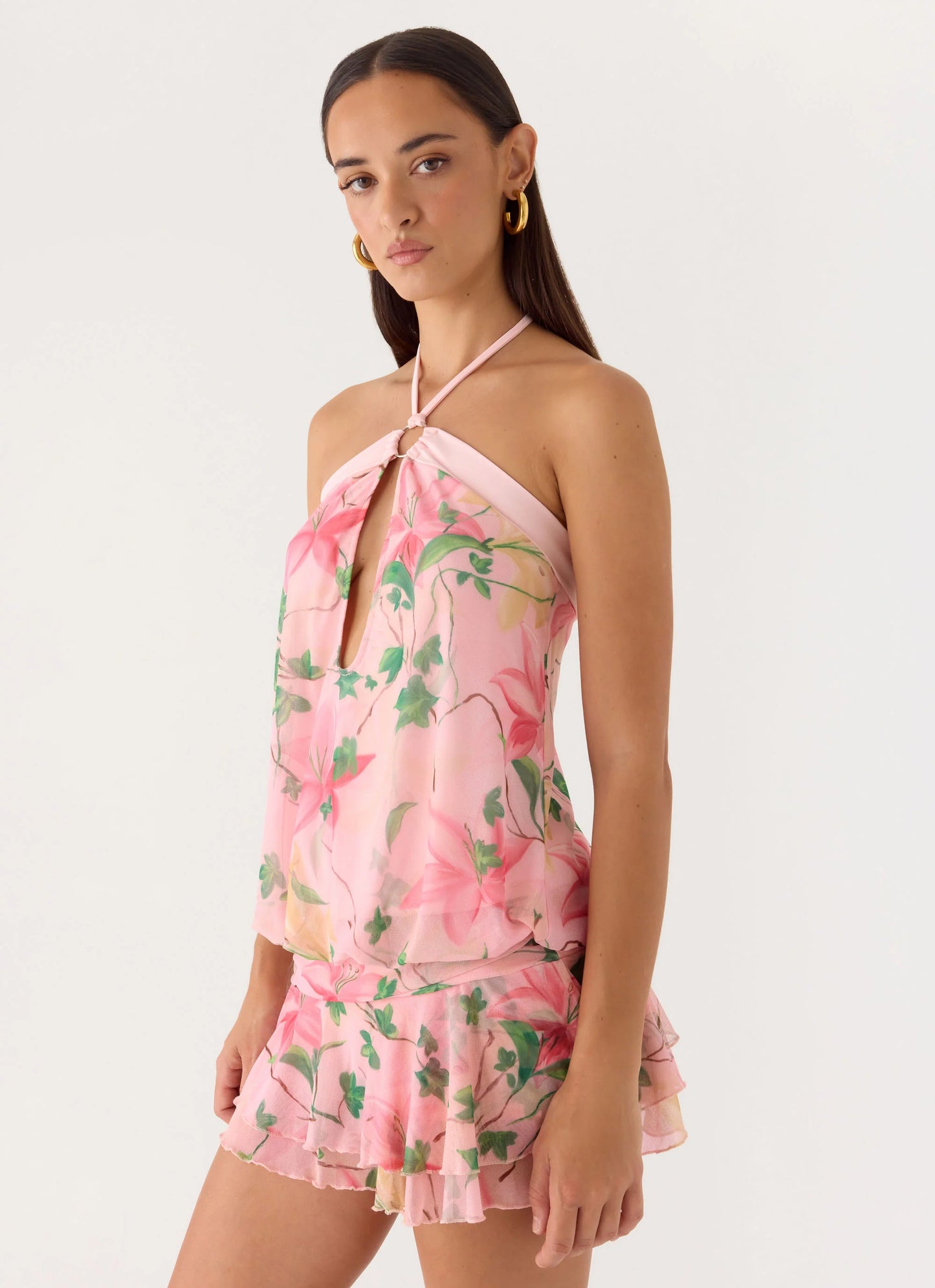 Telling You Mini Dress - Blooming Spring