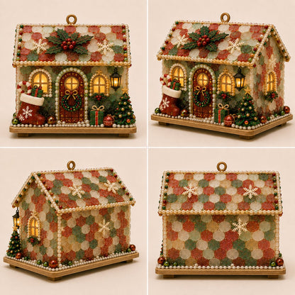 🏡DIY Glowing Coastal Glass-Style Christmas Cottage Kit Collection 💕