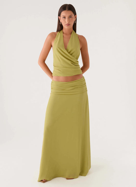 Willowmena Maxi Skirt - Lime