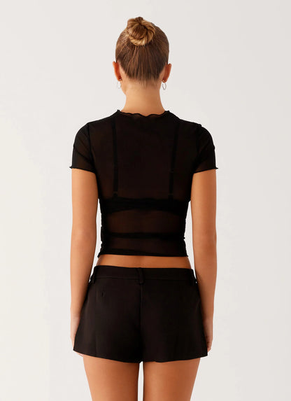 Dalton Mesh T-Shirt - Black