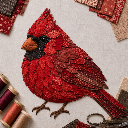 ✨3D Patchwork Bird DIY Craft Kit – Create a Layered Fabric Bird Worth Displaying