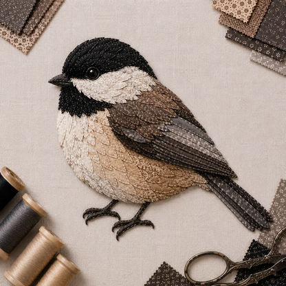 ✨3D Patchwork Bird DIY Craft Kit – Create a Layered Fabric Bird Worth Displaying